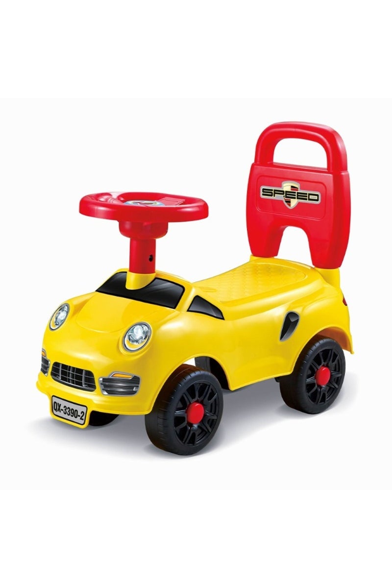 Galaxy Ride-On Car for Kids – Push Car with Steering Wheel & Backrest | Toddler Ride Toy for Indoor & Outdoor Fun | Durable & Safe Design – 48×40×20 cm - Image 1