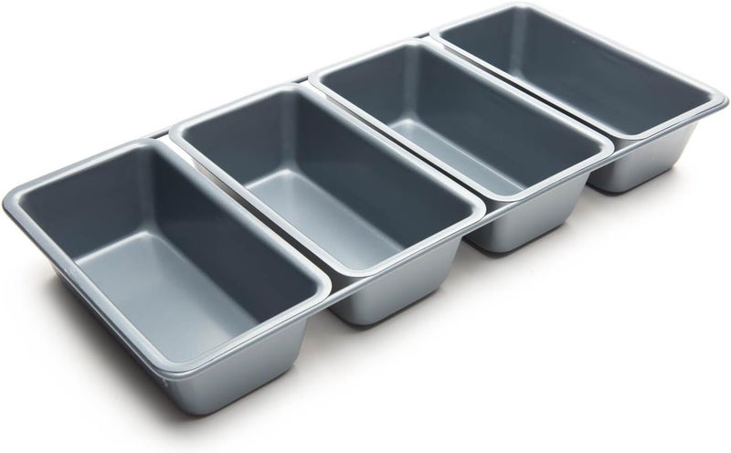 Fox Run Loaf Pan, Linked Non-Stick Mini Bread Pans, Set of 4 - Image 2