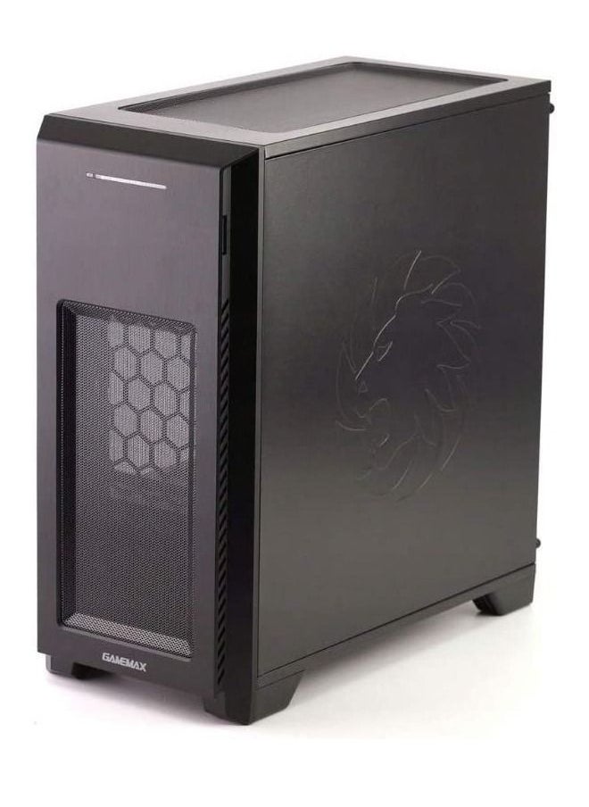 غيم ماكس - كيس كمبيوتر جيمنج   مايكرو ATX جيم ماكس H603-2U3 w / o PSU 1x120mm ، أزرق LED 2xUSB3.0 لوحة شفافة سوداء - Image 1