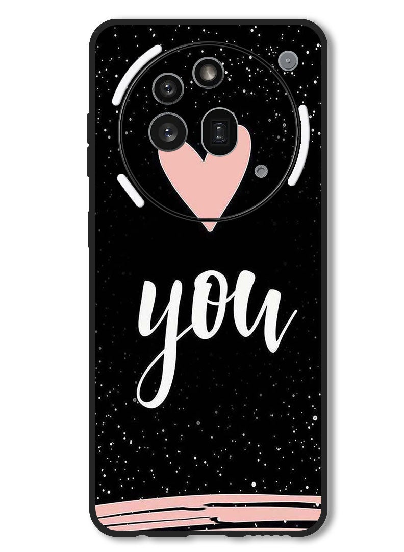 Theodor Case Compatible with Nothing Phone 3a Pro Protection Shockproof Bumper Cover Love You - Image 1