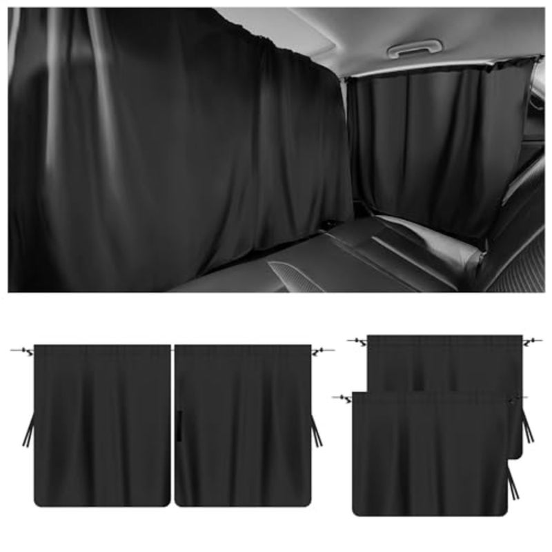Car Window Shades, Car Privacy Window Cover for Rear Window and Partition, 95% Strong Shading Car Sunshade for Baby, Universal CCar Accessories Interior Fits Sleeping Traveling Camping - Image 1