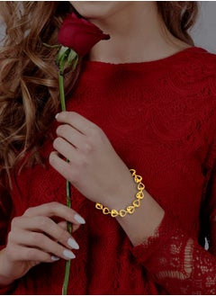 BAFLEH JEWELLERY Sparkle in Love: Heart-Shaped 22kt Gold Bracelets for Your Valentine  - Image 4