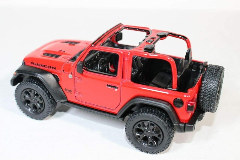 Kinsmart 2018 Jeep Wrangler Rubicon No Top Red - Kinsmart P/B - Image 2