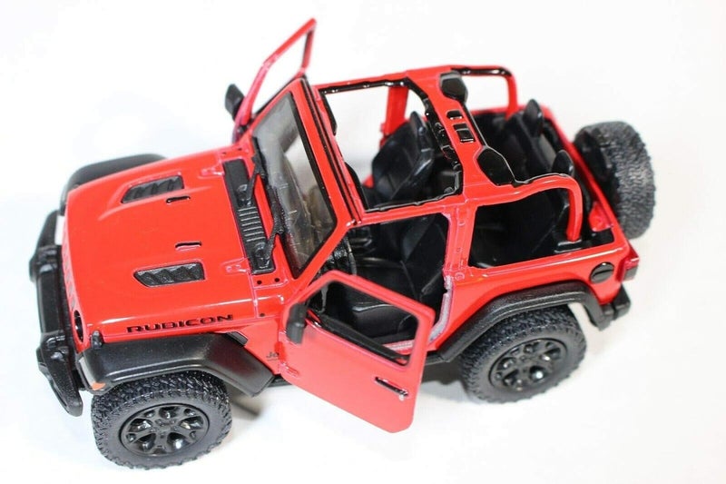 Kinsmart 2018 Jeep Wrangler Rubicon No Top Red - Kinsmart P/B - Image 5