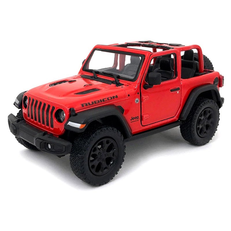 Kinsmart 2018 Jeep Wrangler Rubicon No Top Red - Kinsmart P/B - Image 1