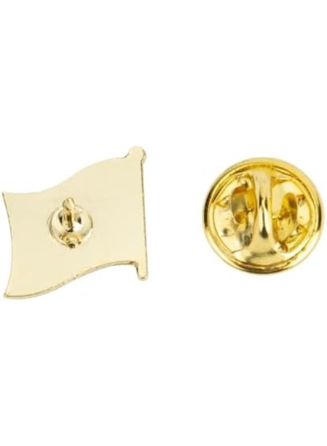 My souq store:Egypt Flag Lapel Pin - Premium Metal Enamel Brooch for Clothes, Hats & Bags - Egyptian National Emblem Badge - 1PC - Image 3