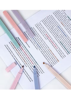 Excefore Highlighters, Mild Assorted Colours Highlighters Pens, Aesthetic Cute Pastel Highlighter With Chisel Tip, No Bleed Dry Fast Easy to Hold, for Bullet Journal, Notes, School Supplies, 6 Pack  - Image 4