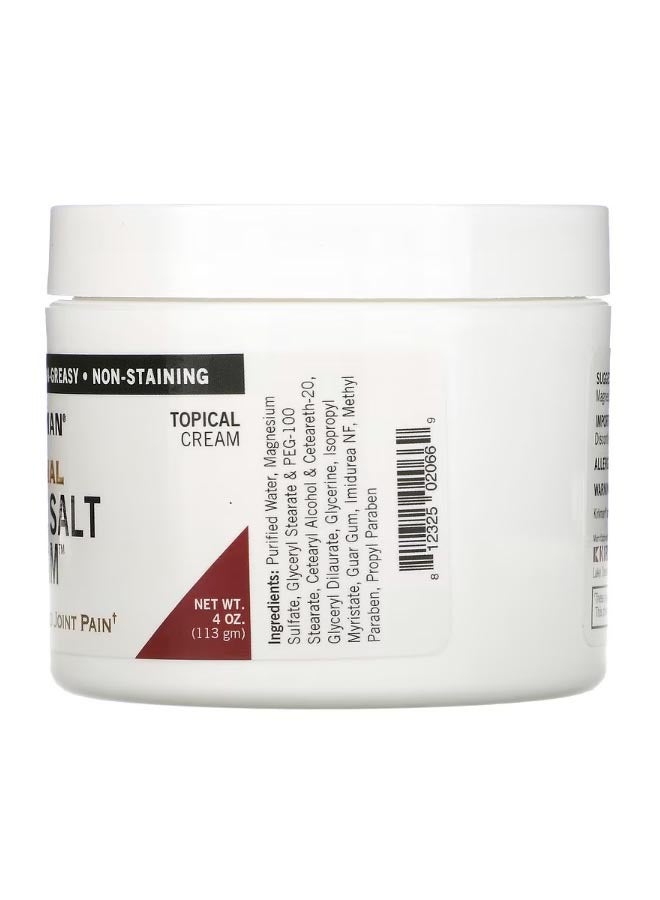 Epsom Salt Cream Original  4 oz 113 gm