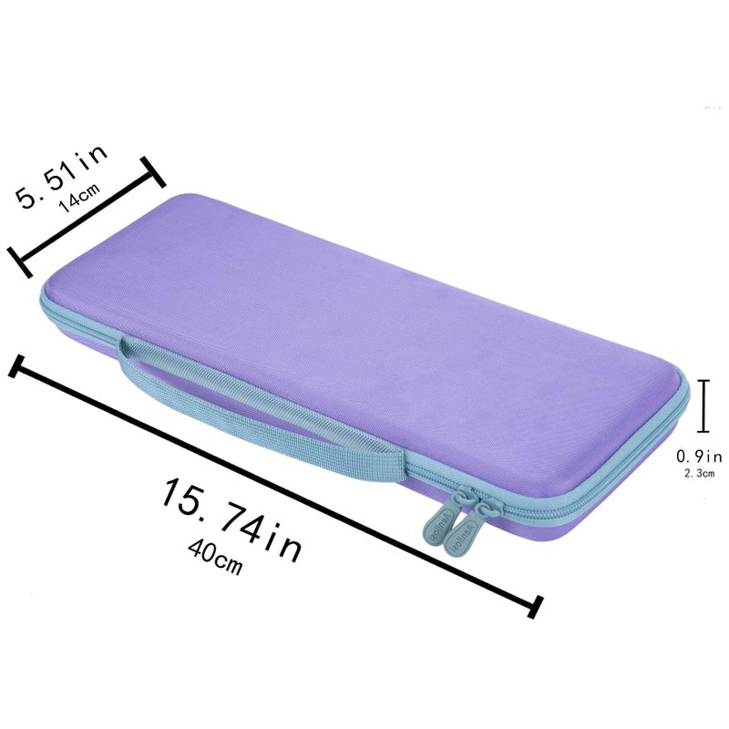Aenllosi Hard Carrying Case Compatible with Logitech POP ICON Combo/POP Keys Mechanical Wireless Keyboard (Purple)(Case Only) - Image 2