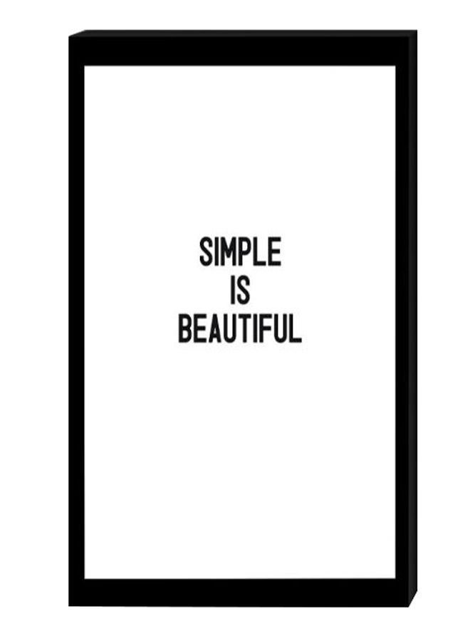 RYN Modern Wall Decor Painting With Inner Frame Black/White 40 x 60centimeter - Image 2