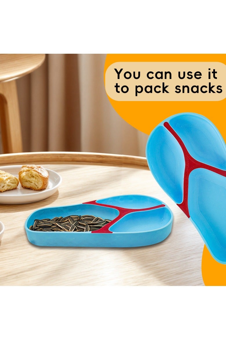 Creative sandal-shaped desktop storage tray, snack tray, fun home fruit tray - Image 3