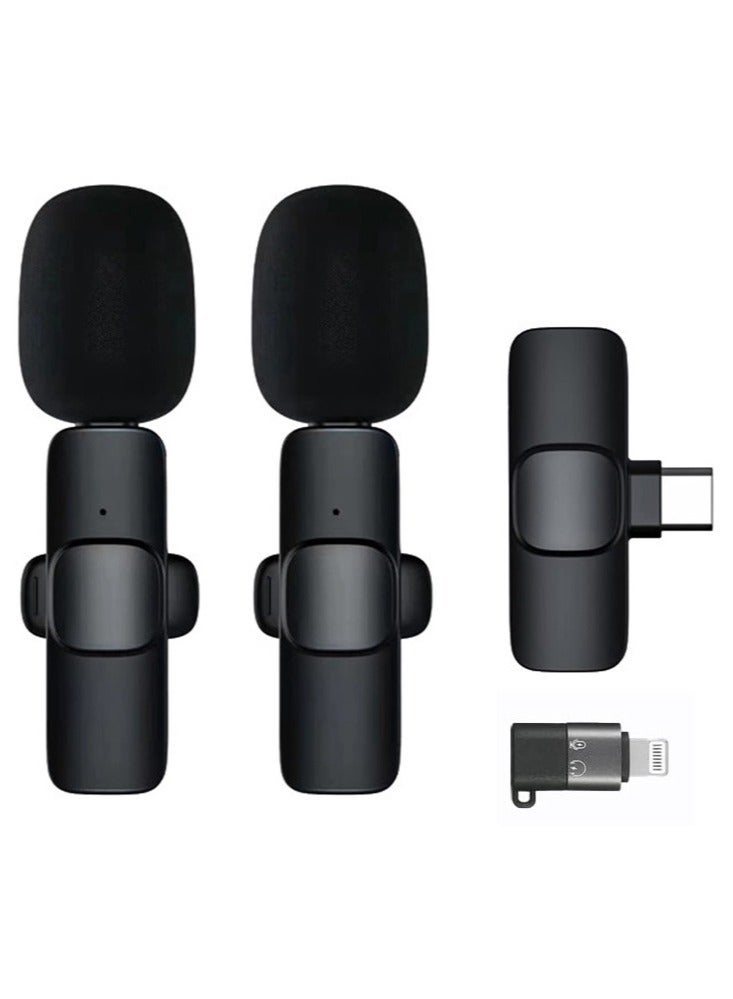 Original K9 wireless microphone 2 in one Dual MIC compatibility with all phones - Image 1