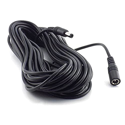 KEBILSHOP Dc Male to Female Power/Adapter Extension Cable dc Plug Extension Cord 5.5mm x 2.1mm 12v Extension For CCTV,LED Strip (20 Meter/ 64 Feet) - Image 2