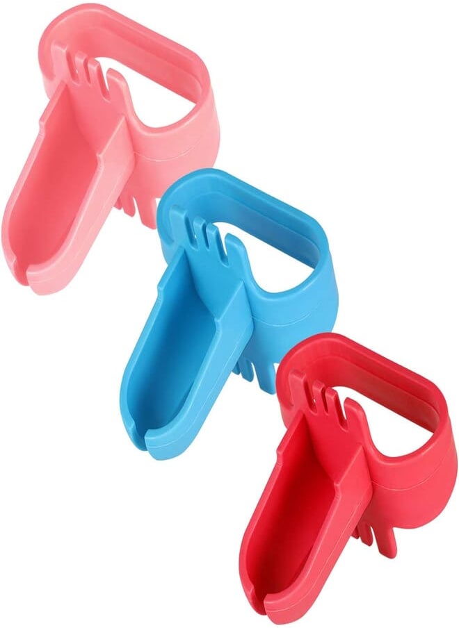 Toyvian Toyvian 3PCS Balloons Knot Tool Balloon Clip The balloon Ties Birthday Party Decorations Kids Wedding Balls Tool Party Supplies (Red + Pink + Blue) Party Decoration 