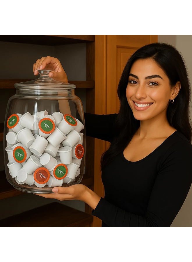 kitchentoolz 2.5 Gallon Extra Large Glass Cookie Jar with Airtight Lid – XL Clear Storage Container for Bulk Cookies, Candy, Flour, Dog Treats & More – Oversized Jar for Kitchen or Laundry Room - Image 5