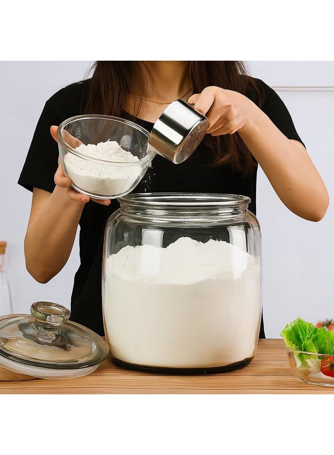 kitchentoolz 2.5 Gallon Extra Large Glass Cookie Jar with Airtight Lid – XL Clear Storage Container for Bulk Cookies, Candy, Flour, Dog Treats & More – Oversized Jar for Kitchen or Laundry Room - Image 2