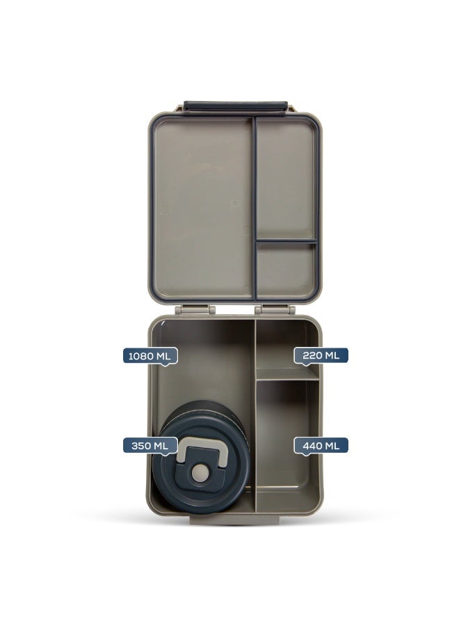 HYDROBREW Bento Lunch Box w/ Lunch Bag, Steel Food Jar - Adventure Sage - Image 4