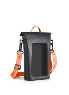 SYOSI Mobile Phone Waterproof Bag, Boating Waterproof Bag, Waterproof Mobile Phone Bag, Keeps Gear Dry for Kayaking, Rafting, Boating, Swimming, Camping, Hiking, Beach, Fishing.(Black+Orange)  - Image 1