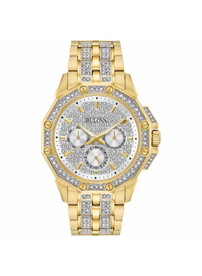 Bulova Men's 98C126 Swarovski Crystal Pave Bracelet Watch - Image 1