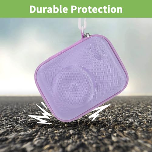 ALKOO Instant Print Camera Case Compatible with Gofunly Camera, Digital Camera Bag for Esoxoffore/for LETSHAHA/for JPVERLY/for Hangrui, Storage for Printer Paper and 32GB SD Card- Purple (Box Only) - Image 5