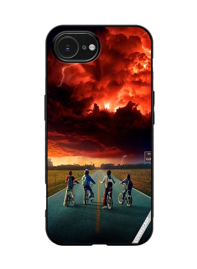 COVERSCART Protective Case Cover For Apple iPhone 16e Stranger Things Design Multicolour