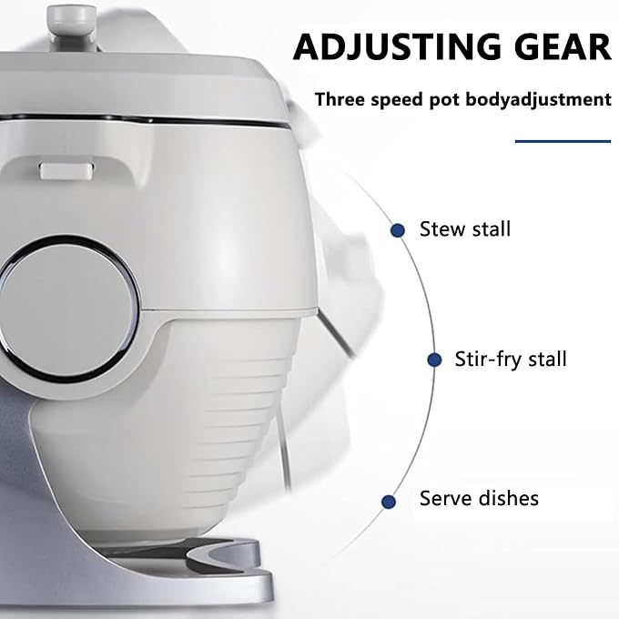 ylpddmm 2000W Commercial Food Processor, Drum Type Food Processor, Stir-Fry Machine Cooke,Multifunctional Stir-fry Machine,360 Rotating And 3d All-Round Heating - Image 3