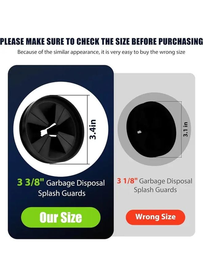 Deep Black Garbage Disposal Splash Guard Replacement For InSinkErator Evolution Series - Image 3