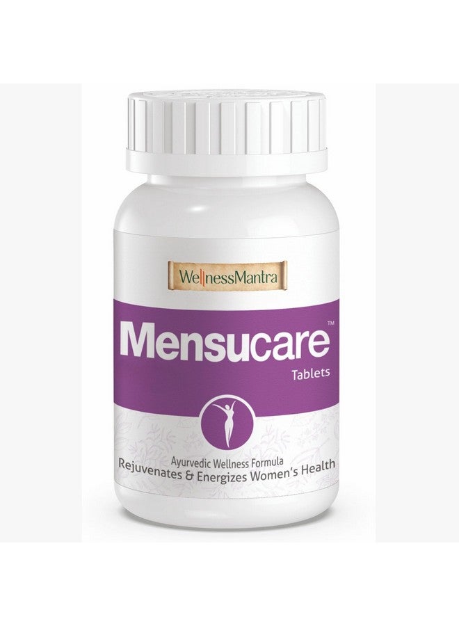 Wellness Mantra Mensucare|Ayurvedic 60 Tablets|To Regularize Menstruation|Correct Hormonal Balance, Overcome PCOD, Regularize Periods|Ashoka, Shatavari, Lodhra, Gokshuru & 24 more herbs (Pack of 1) - Image 1
