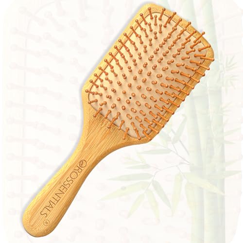 OROSSENTIALS Neem Wood Comb/Hair Brush for Healthy Hair Care - Image 1