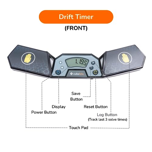 Cubelelo Drift Timer & Discovery Mat Combo For Speedcubing | Competition Timer With Super Sensitive Touch Pad Anti-Slippery Cubing Mat | Sturdy & Cube Accessories For Cubers - Image 2