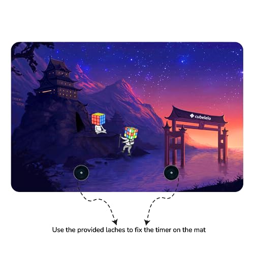 Cubelelo Drift Timer & Discovery Mat Combo For Speedcubing | Competition Timer With Super Sensitive Touch Pad Anti-Slippery Cubing Mat | Sturdy & Cube Accessories For Cubers - Image 4