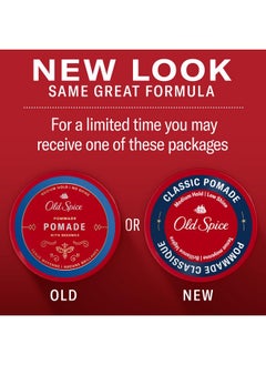Old Spice Old Spice Classic Pomade for Men Twin Pack, Medium Hold, Low Shine Hair Wax, For All Hair Types, 2.22 Oz Each (Set of 2)  - Image 2