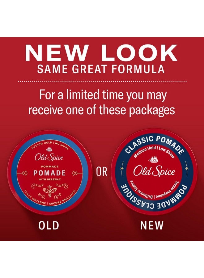 أولد سبايس عبوة من قطعتين من شمع الشعر الكلاسيكي من أولد سبايس للرجال، تثبيت متوسط، لمعان خفيف، لجميع أنواع الشعر، 2.22 أونصة لكل عبوة (مجموعة من قطعتين) - Image 2