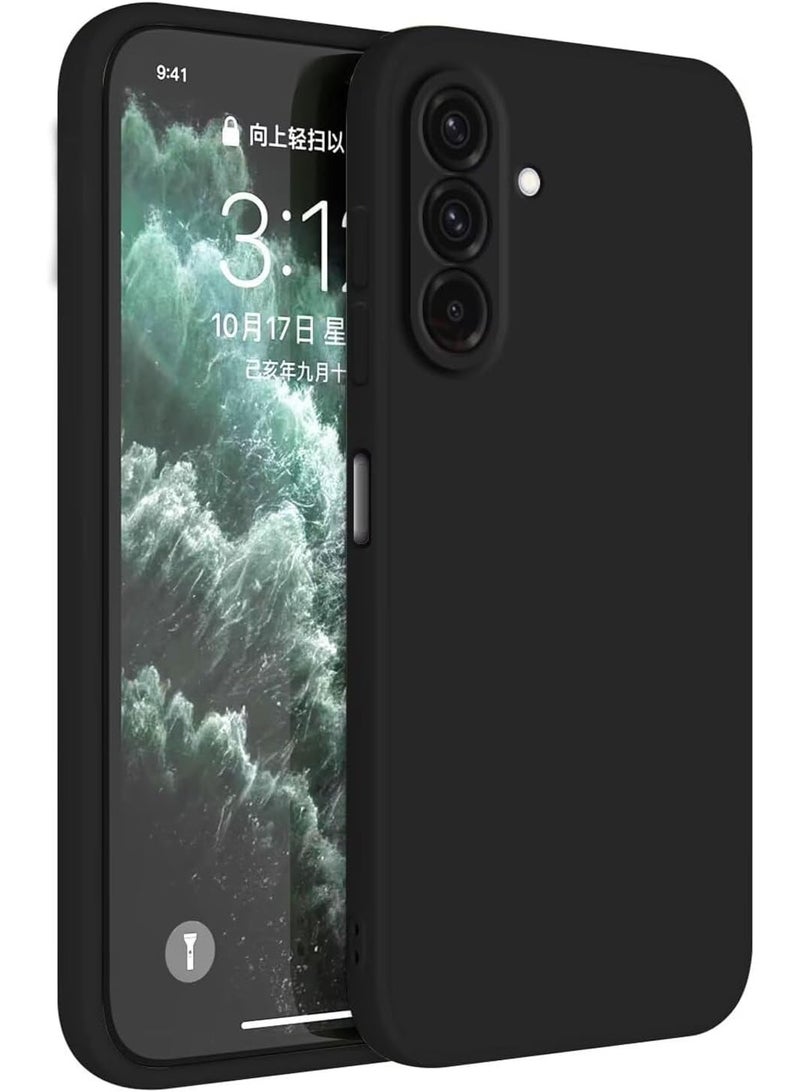 Phone case for Samsung Galaxy A26 5G / Samsung Galaxy A26 (4G) (6.64 inches) protective case to protect with leather made of TPU silicone (black)