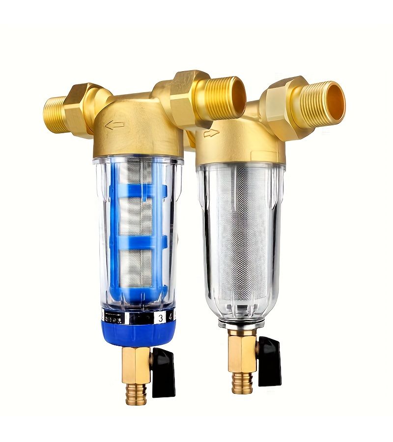 1 2in Pre Filter Backwash Whole House Water Filter With Cleanable Sediment Filter Element - Image 5