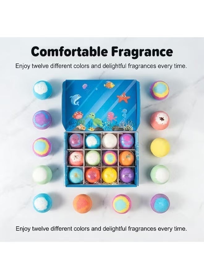 Bath 12 Pieces  Bombs for Kids, Handmade  Bombs with Surprise Toys Inside, Soda Salt Balls, Natural Organic Earth and Sea Bubble s Fizzy Toys to Moisturize Dry Skin for Boys and Girls - Image 5