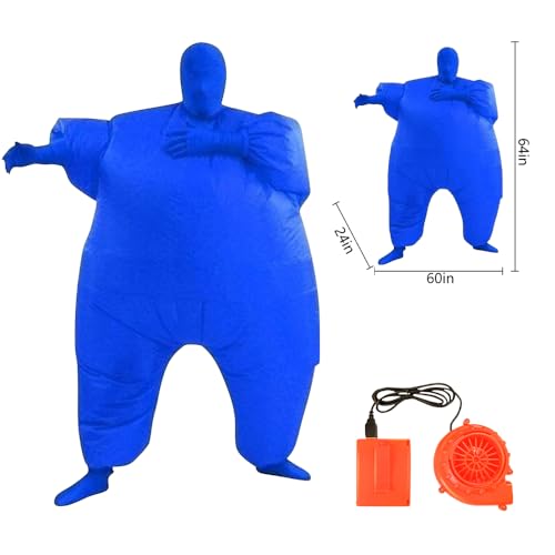 Qshine Adult Inflatable Full Body Jumpsuit Cosplay Costume Halloween Funny Fancy Dress Blow Up Party Toy - Image 2