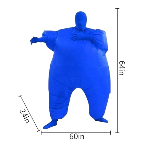 Qshine Adult Inflatable Full Body Jumpsuit Cosplay Costume Halloween Funny Fancy Dress Blow Up Party Toy - Image 3