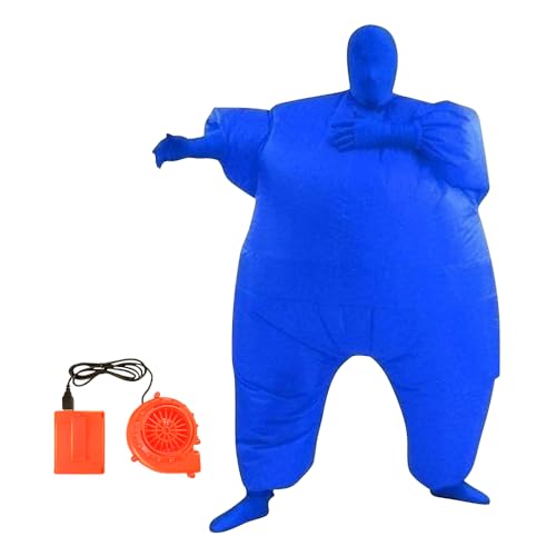 Qshine Adult Inflatable Full Body Jumpsuit Cosplay Costume Halloween Funny Fancy Dress Blow Up Party Toy - Image 1