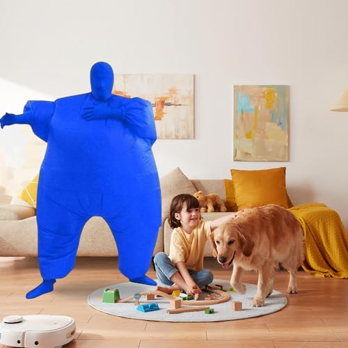Qshine Adult Inflatable Full Body Jumpsuit Cosplay Costume Halloween Funny Fancy Dress Blow Up Party Toy - Image 5