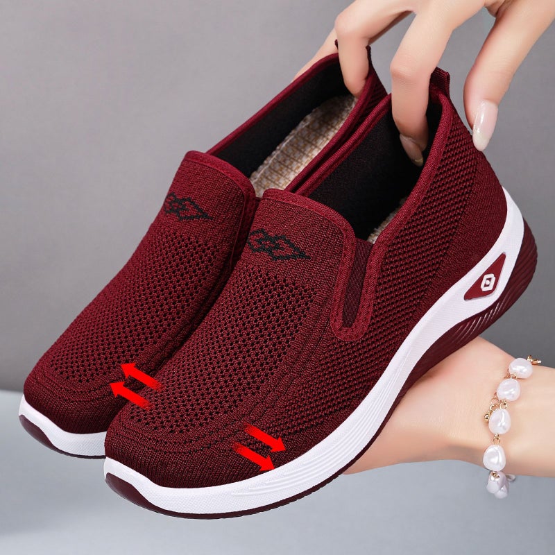 Women's Breathable Knit Slip-On Shoes - Image 4