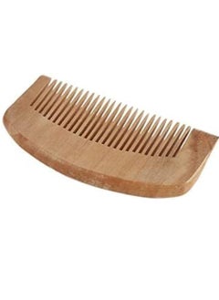 مشط الخشب الطبيعي اليدوي الفاخر لتعزيز صحة الشعر ومنع تساقطه بلون بيج فاتح