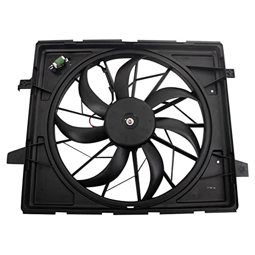 TRQ Radiator Cooling Fan Assembly Compatible with 2021-2022 Dodge Durango CH3115203 - Image 1