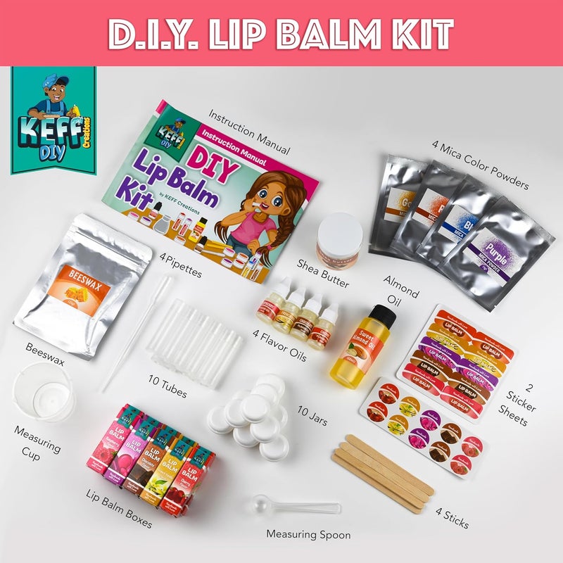 KEFF DIY Lip Balm Making Kit for Kids - Image 2
