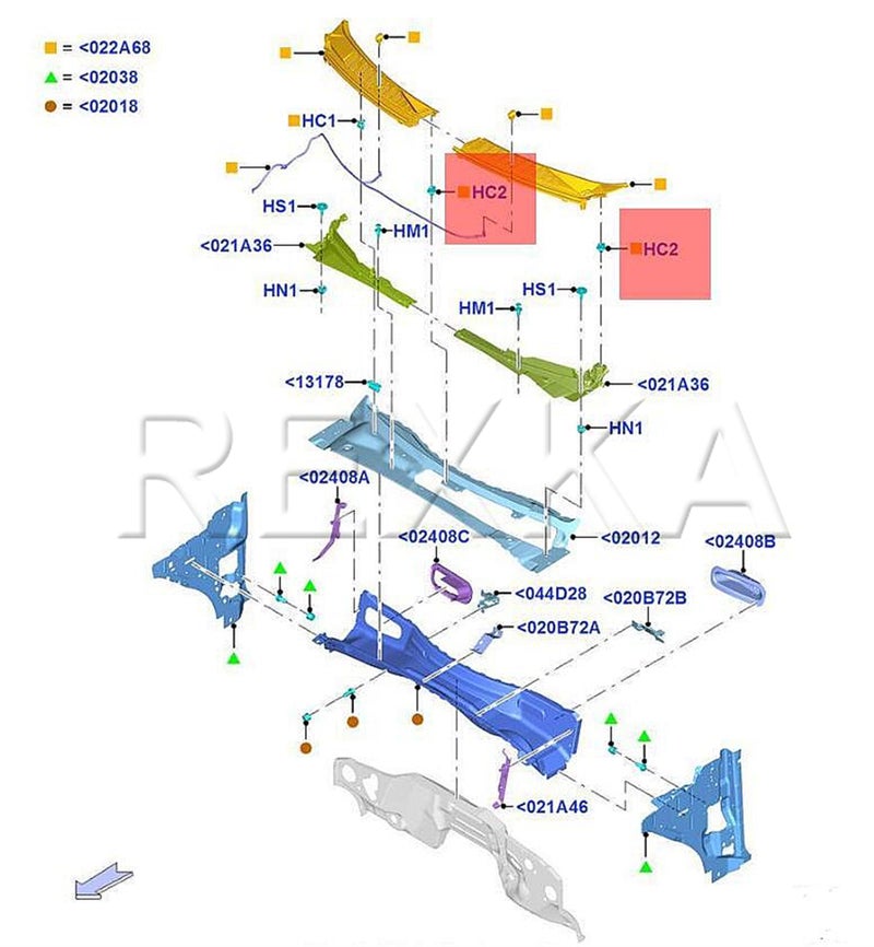 Rexka 50pcs Radiator Shroud Air Deflector Cowl Grille Retainer Clip W708771-S300 Compatible with Ford Expedition F-150 F-250 F-350 F-450 F-550 Lincoln Mark LT Navigator W708771S300 - Image 5