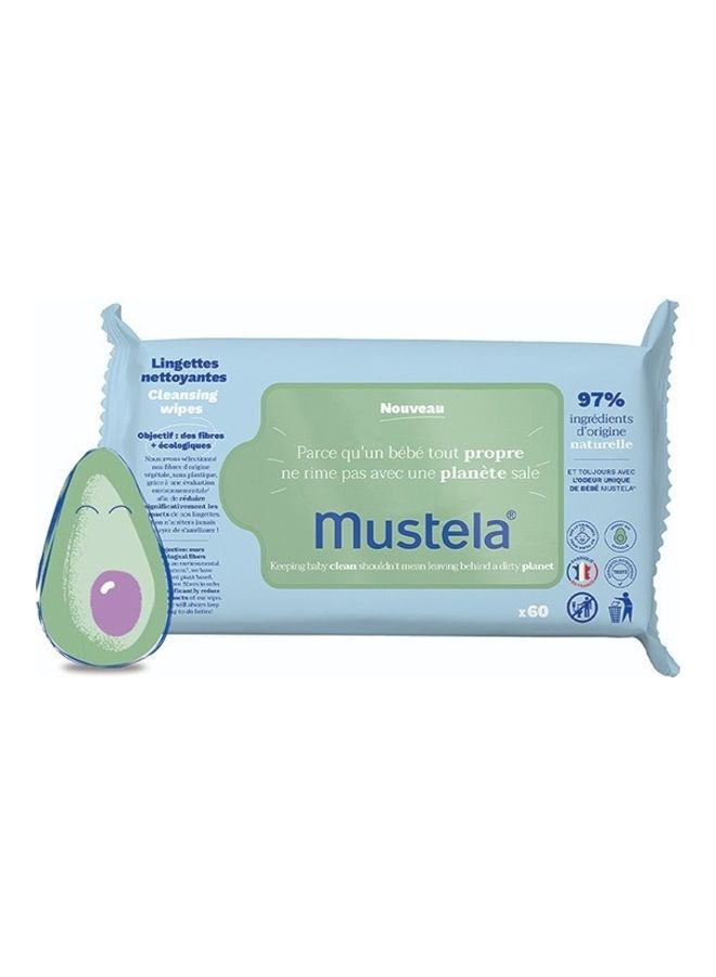 Mustela Cleansing Wipes x 60 - Image 2