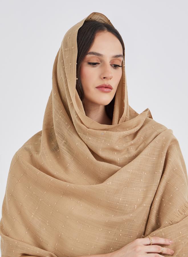 Styli Dobby Frayed Edge Scarf