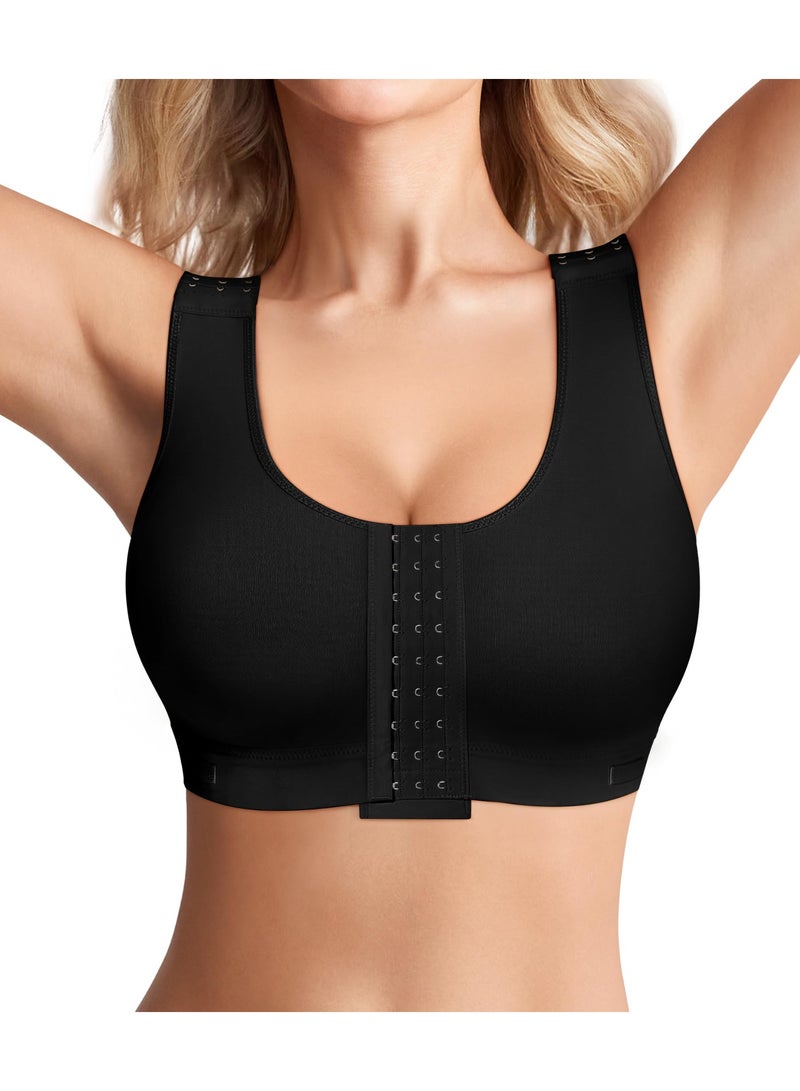 womens Post Surgery Bra Full Coverage Front Closure - Image 1