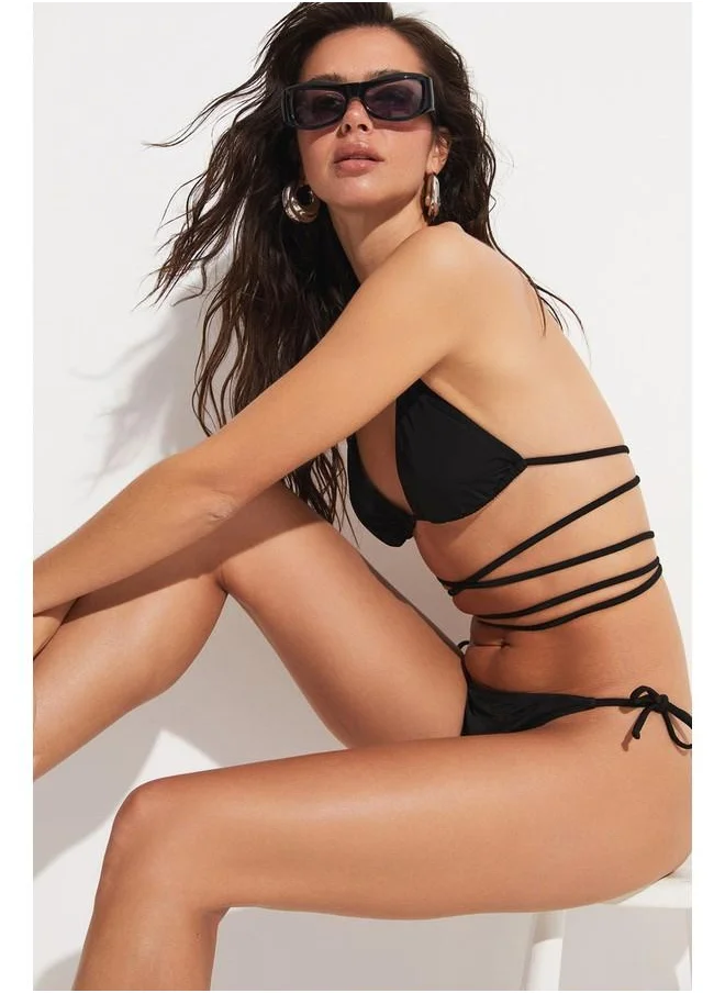 JUNE June Tie Detail Bikini Set