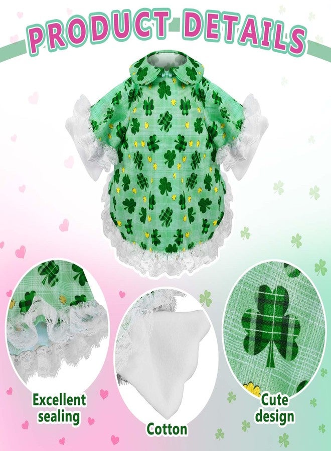 ComfyKit 2 Sets Holiday Porch Goose Outfits for Valentine and St. Patrick,23" Porch Goose Clothes for Patio Yard Lawn Decor - Image 3